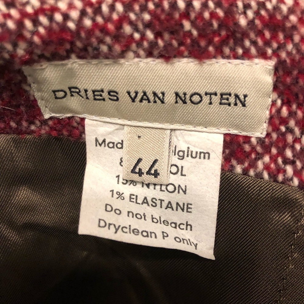 Dries Van Noten Tweed skirt